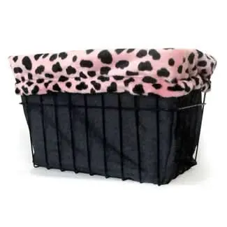 Pink Leopard Basket Buddy Basket Liner 1