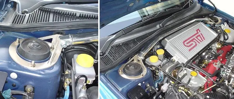 Beatrush Front Strut Tower Bar | 2002-2007 Subaru Wrx & 2004-2007 Sti 1