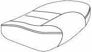 Beige Vinyl 20" Width X 20" Depth Deluxe Contour Seat Base For Jazzy Power Chairs (Setbase2075) 1