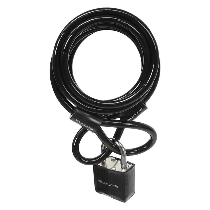 Bike Leash Cable With Padlock 2
