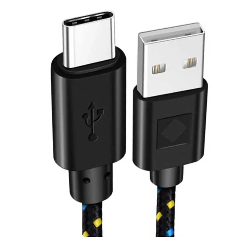 Braided Micro Usb To Usb-C Charging Cable 1