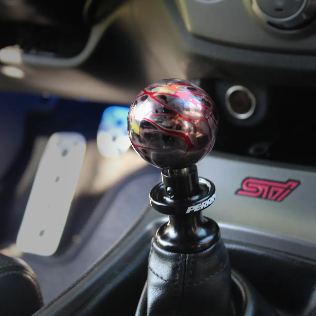 Black Smoke W/ Red Splash - No Engraving - Audi/Vw Manual Fitment 1