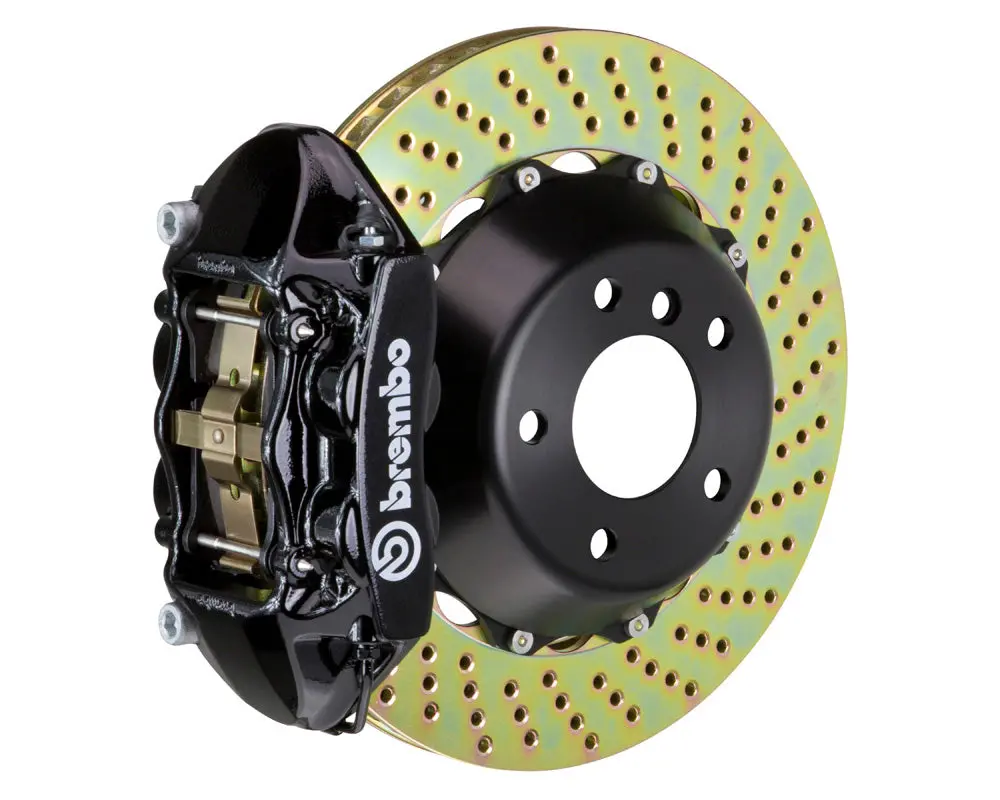 Brembo Gt Rear Big Brake Kit 345X28 2-Piece 4-Piston Drilled Rotors 1