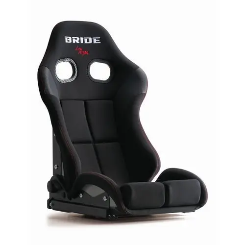 Bride Stradia Iii Low Max Reclinable Seat Black Carbon Super Aramid Shell W/ Black Fabric And Standard Cushion 1