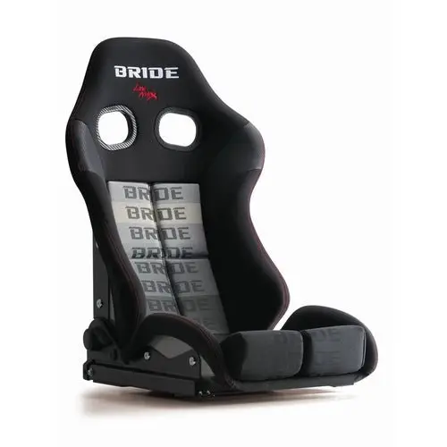 Bride Stradia Iii Low Max Reclinable Seat Black Carbon Super Aramid Shell W/ Gradation Fabric And Low Cushion 1