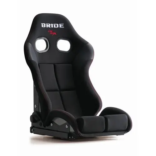 Bride Stradia Iii Low Max Reclinable Seat Silver Frp Shell W/ Black Fabric And Low Cushion 1