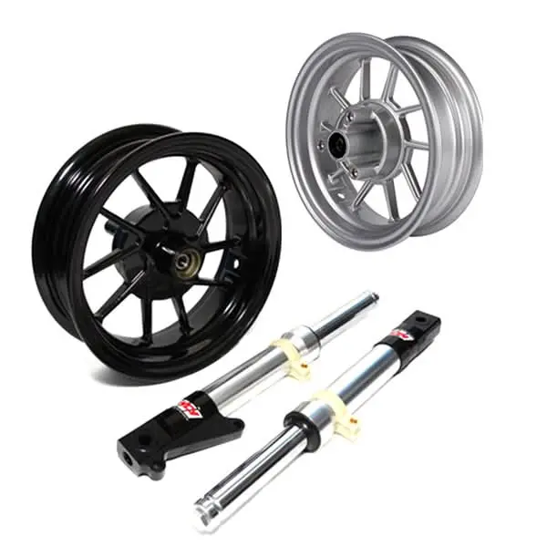 Brushed Aluminum Front End Kit For The Honda Ruckus (Nps50) 1