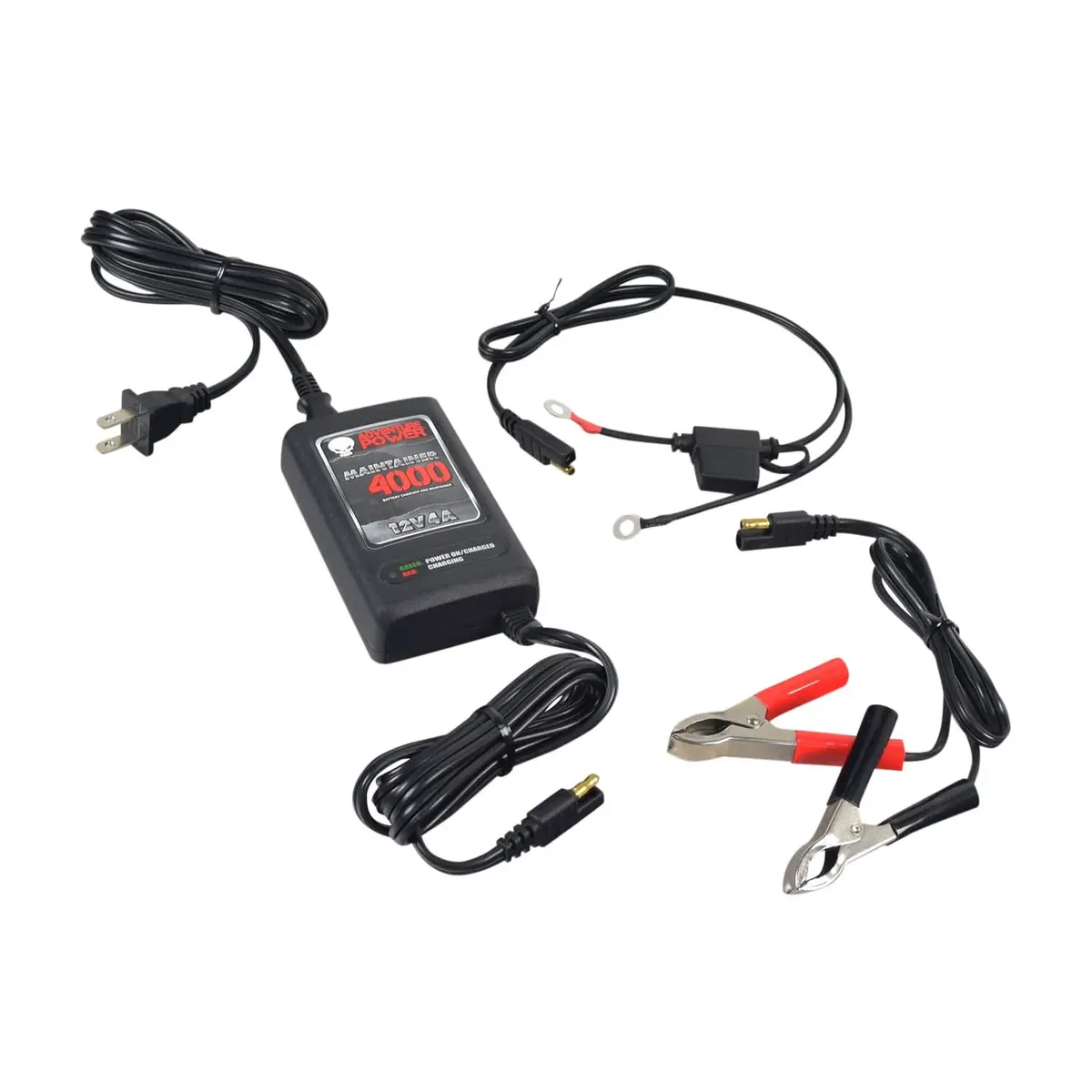 12 Volt 4.0 Amp Maintainer 4000 Battery Trickle Charger For Coleman Trail Tamer Atvs 1