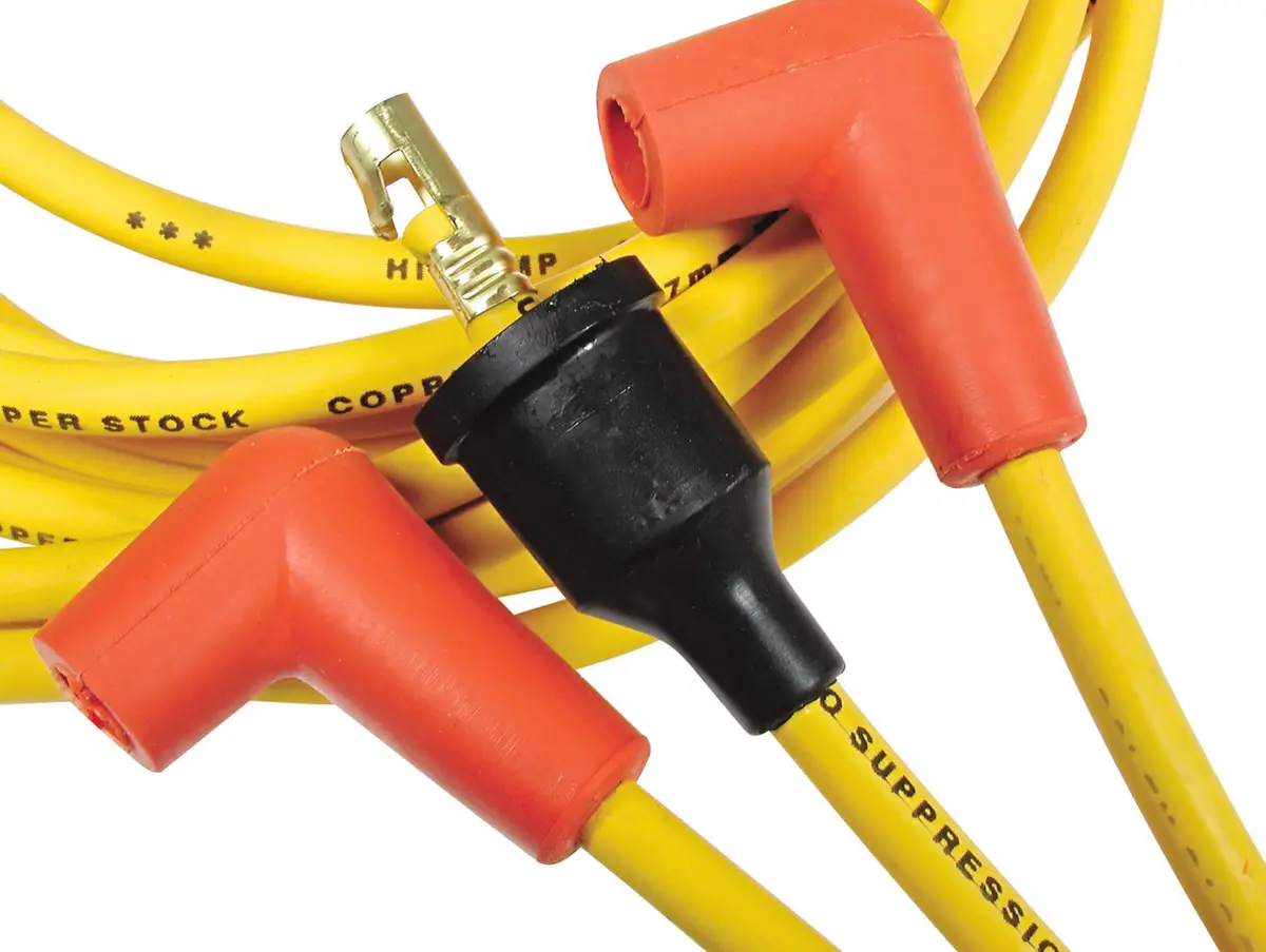 Accel Spark Plug Wire Set - Super Stock Graphite Core 8Mm - Chevy / Gmc V8 1955-74 - Yellow 1