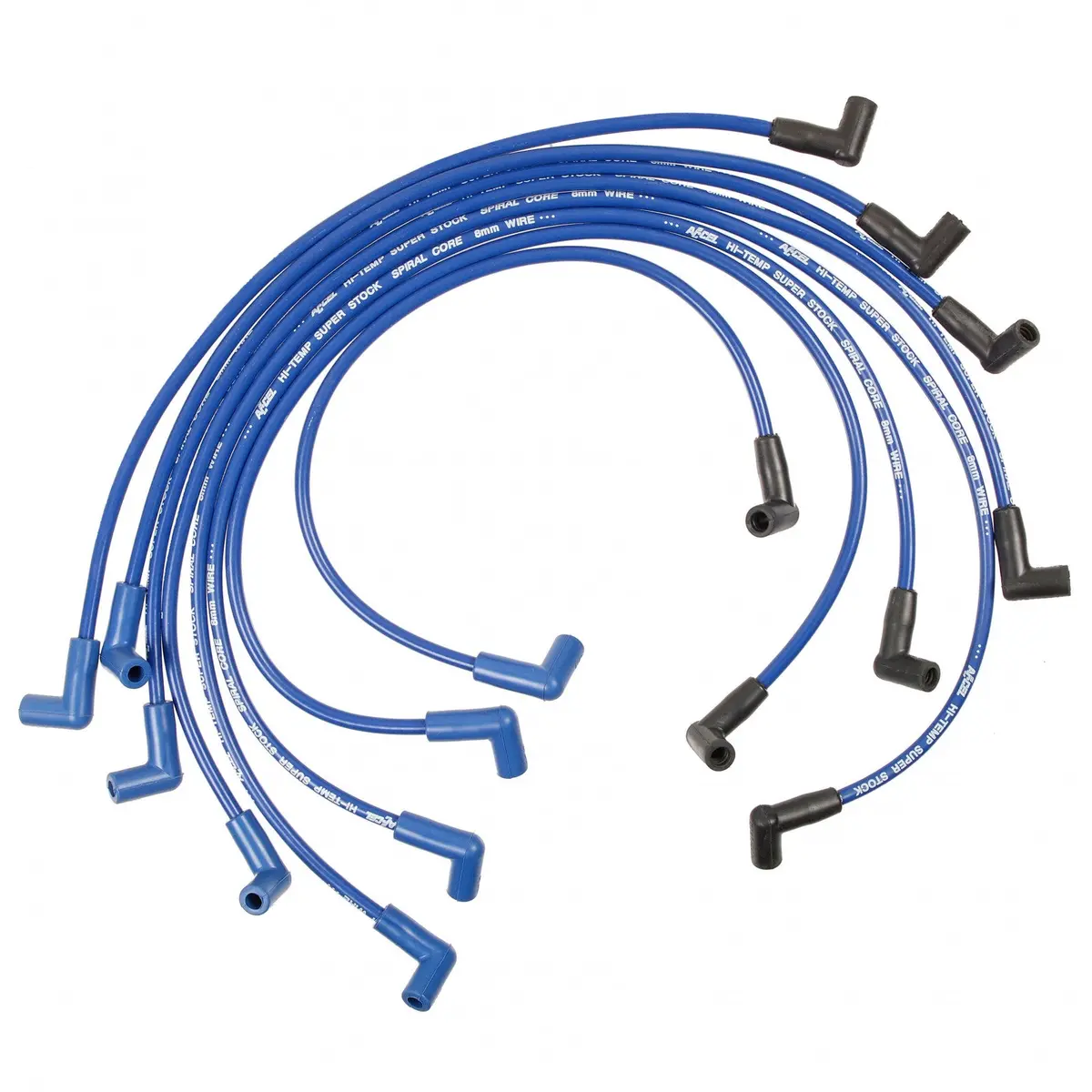 Accel Spark Plug Wire Set - 90 Deg Boots - Blue 1