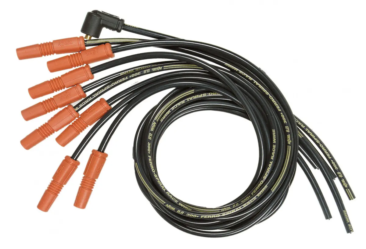 Accel Spark Plug Wire Set - 8.8Mm - 300 Ferro-Spiral Race Wire - Universal - Vari-Angle Boots 1
