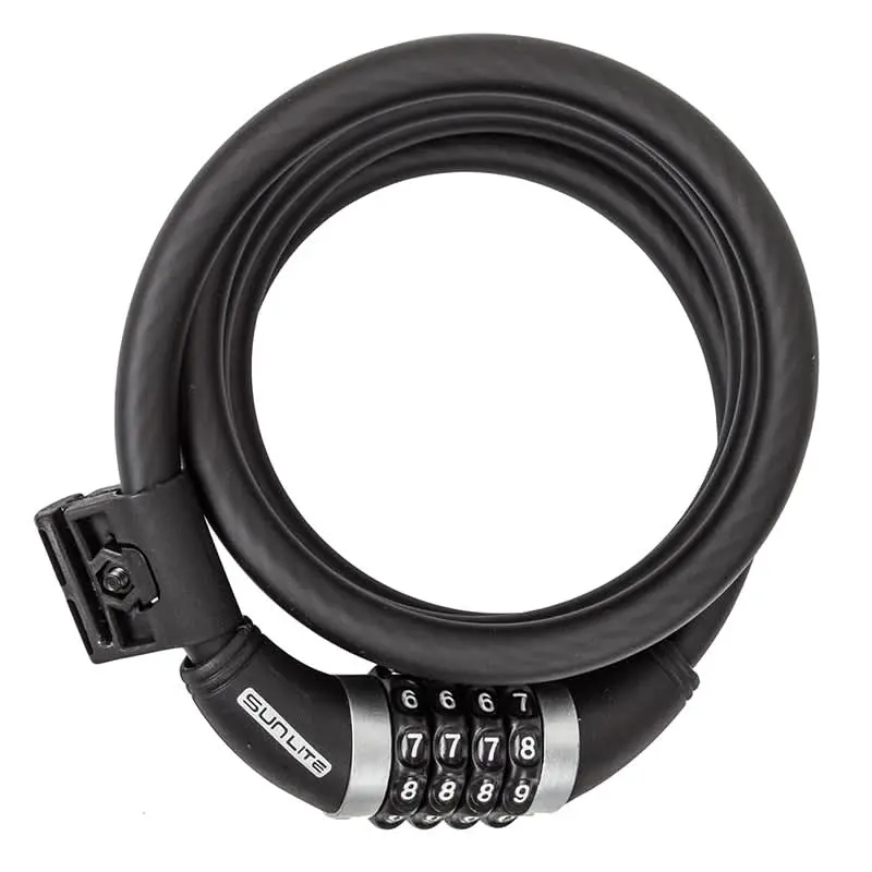 Cable With Integrated Combination Lock 1
