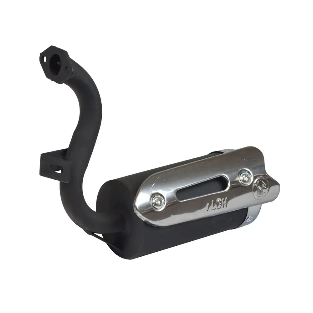 Gas Scooter Parts: Chrome Exhaust Pipe For 33Cc, 36Cc, 43Cc, 49Cc & 52Cc Engines 1