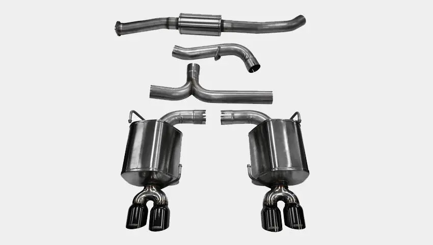 Corsa Sport Catback Exhaust Black Quad 3.5" Tips | 2015-2021 Subaru Wrx/Sti 1