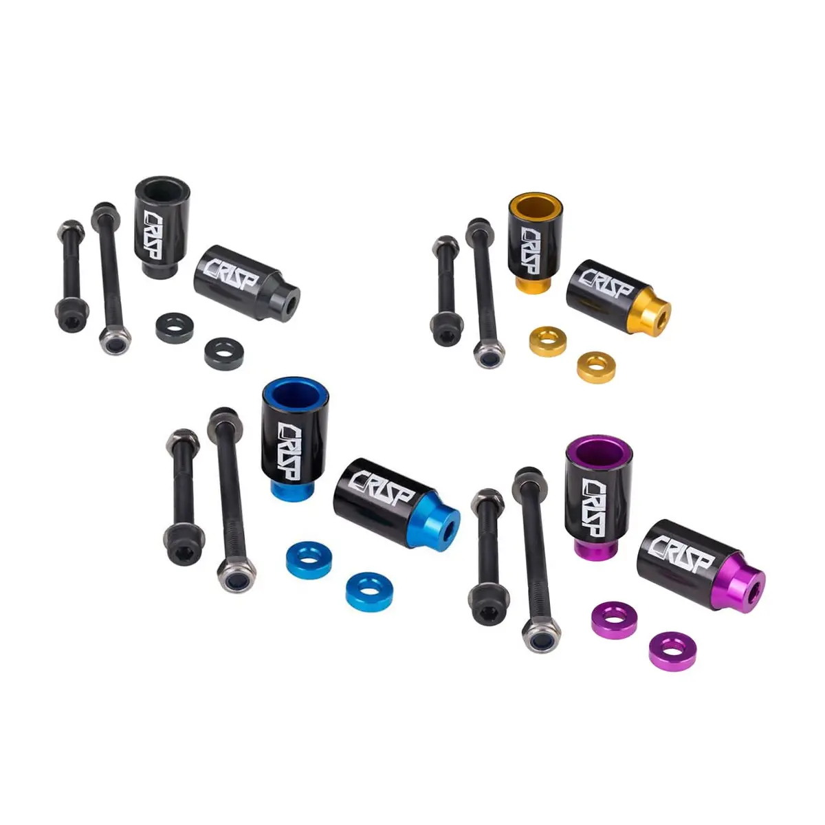 Crisp Chromo Sleeved Peg Set For Kick Scooters 1