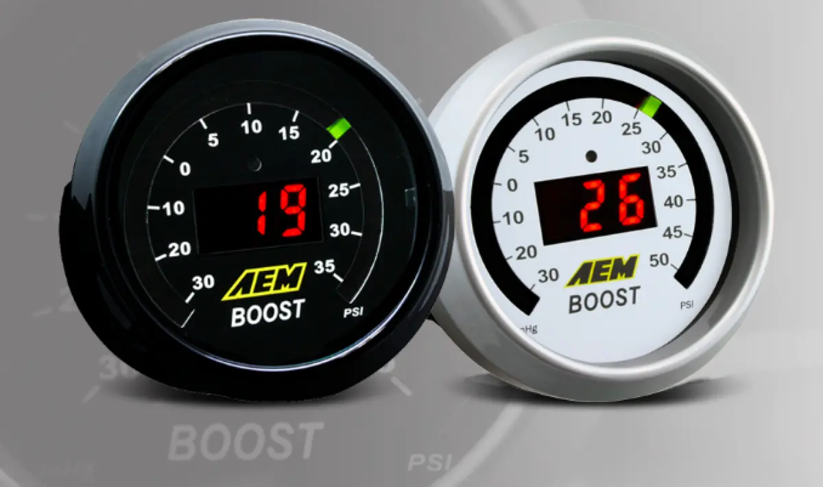 Aem Boost Pressure Gauge -30 ~ 50 Psi 1