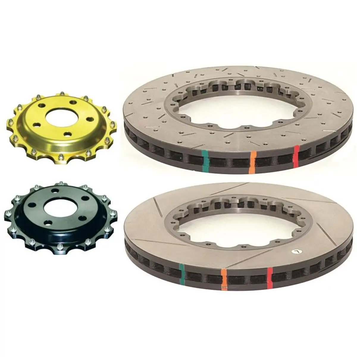 Front Slotted 5000 Replacement Rotor Rings For 2004 Subaru Sti 5X100 By Dba 1