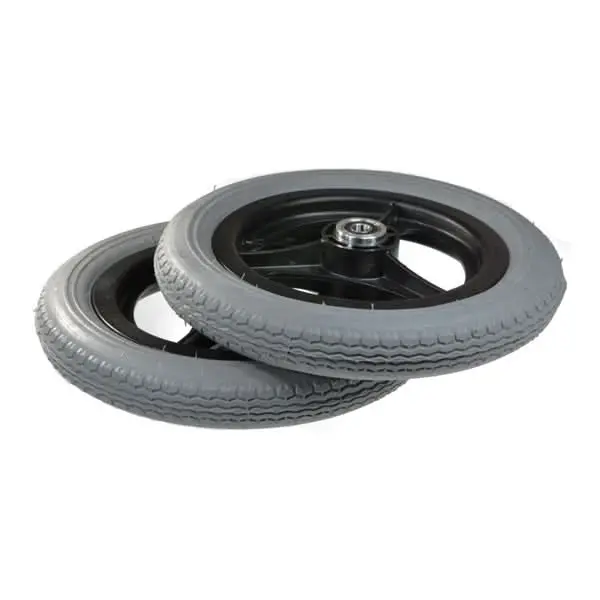 12-1/2"X2-1/4" Foam-Filled Drive Wheel Assemblies For The Invacare At'm And At'm Qt Power Chairs (Set Of 2) (1144033) 1