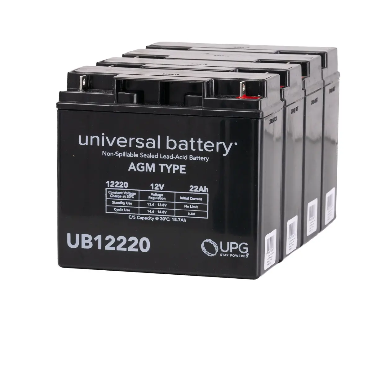 Half U1 22 Ah (18Ah Upgrade) 48 Volt Agm Scooter Battery Pack 1