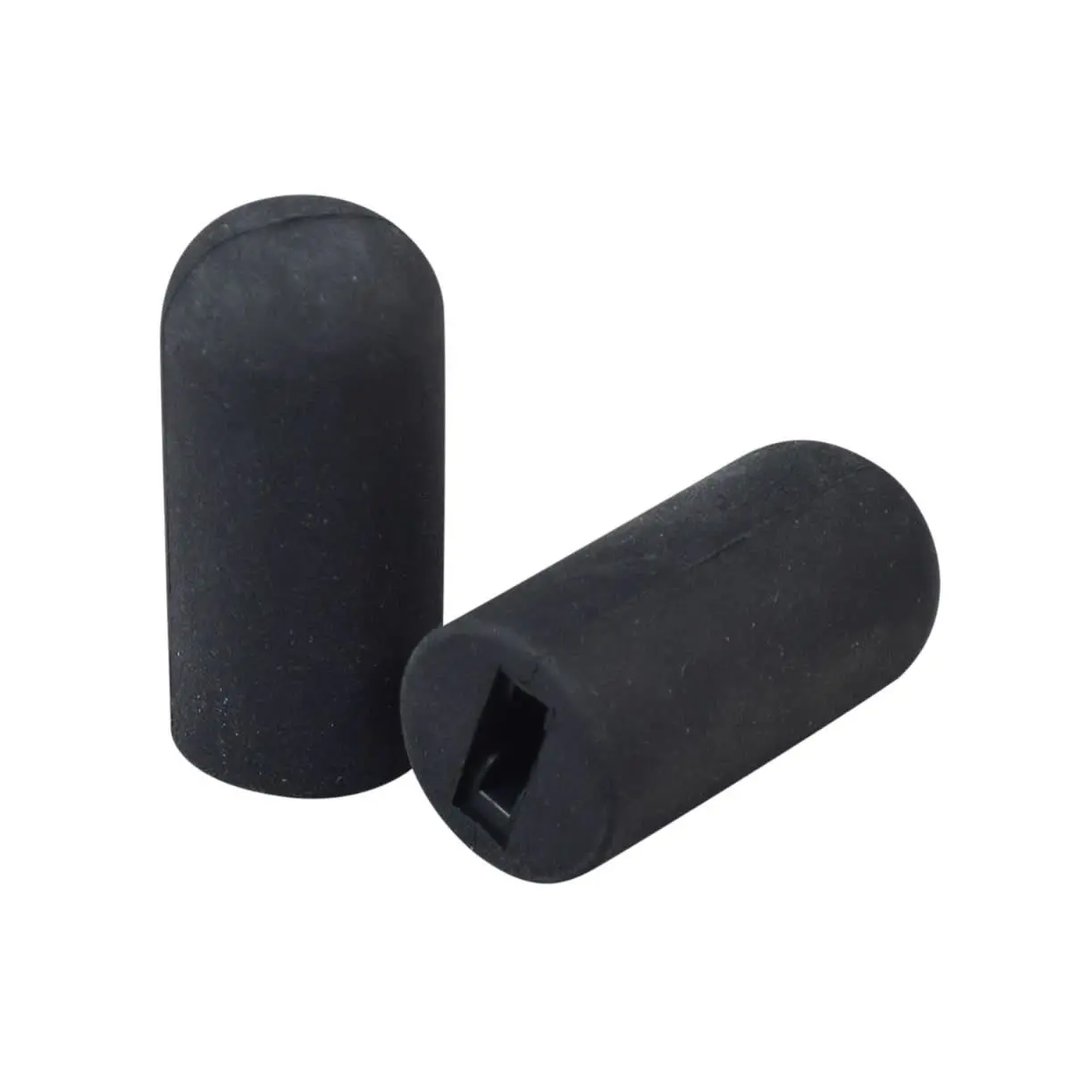 Black Rubber Tips For 1/2" Flat Invacare Style Wheelchair Wheel Locks (Set Of 2) 1