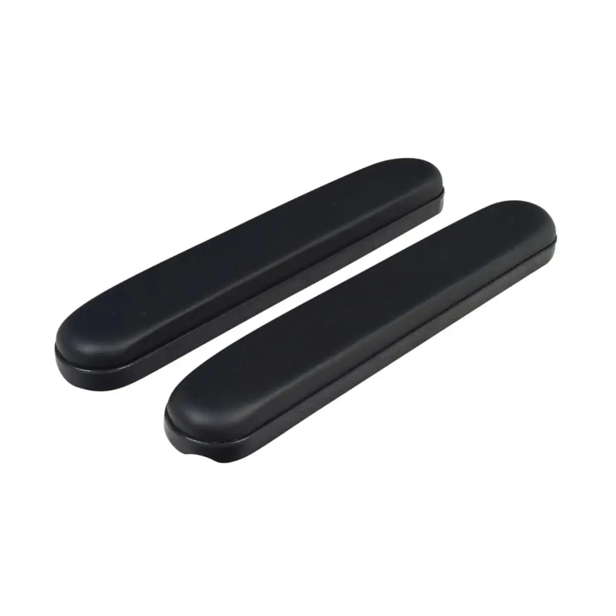 Black 14" Full Length Padded Vinyl Armrest Pads (Missing Hardware) (Stdsflvb) 1