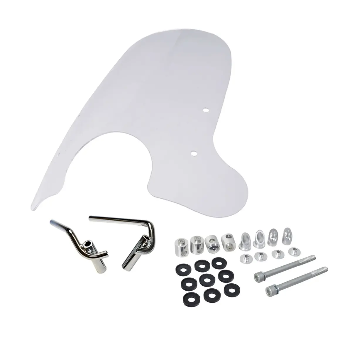 Windshield For Vespa Gt And Lx Scooters (Missing Hardware) 1