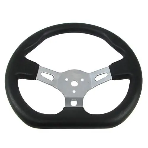 Steering Wheel With Center Cap For The Massimo Gkm125 Go-Kart 1