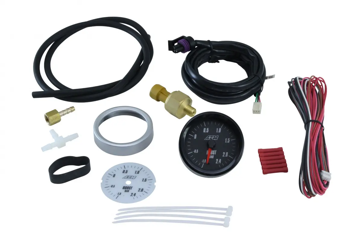 Aem Analog Boost Metric Gauge -1-24Bar 1