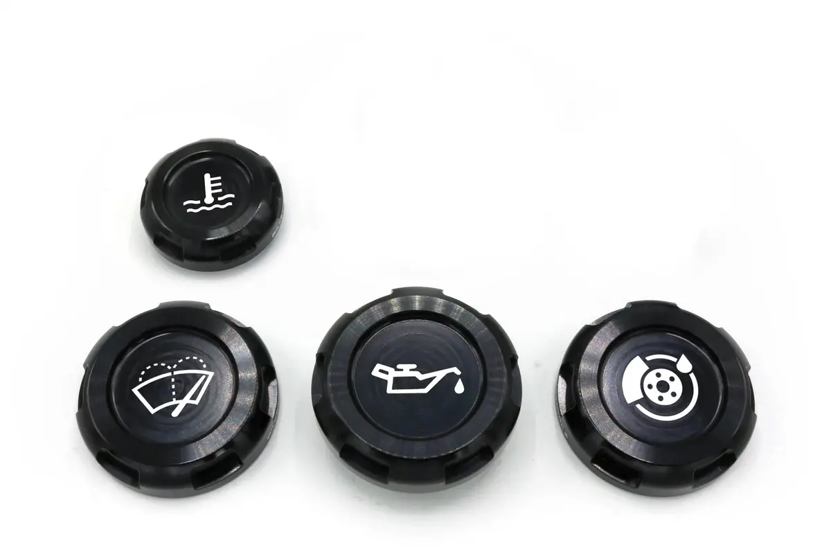 Engine Bay Caps - Zero Series - Fluid Engraving - 2012+ Impreza 1