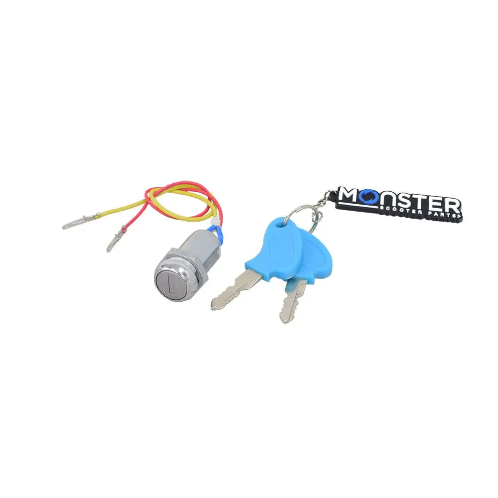 Electric Scooter Parts: Ignition Module (Key Switch) With Keys - 2 Wire 1