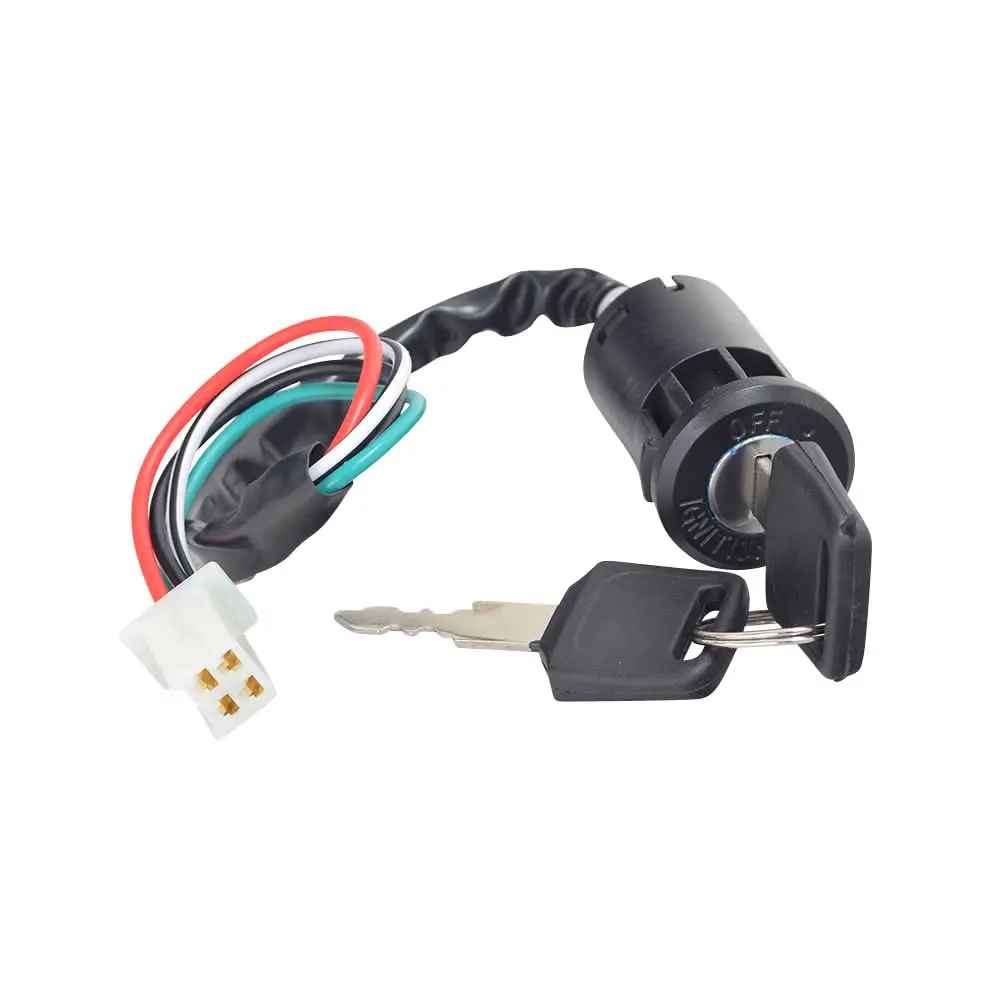 4-Wire Ignition Key Switch For The Hammerhead Off-Road® 80T, Mudhead®, & Torpedo® Go-Karts 1
