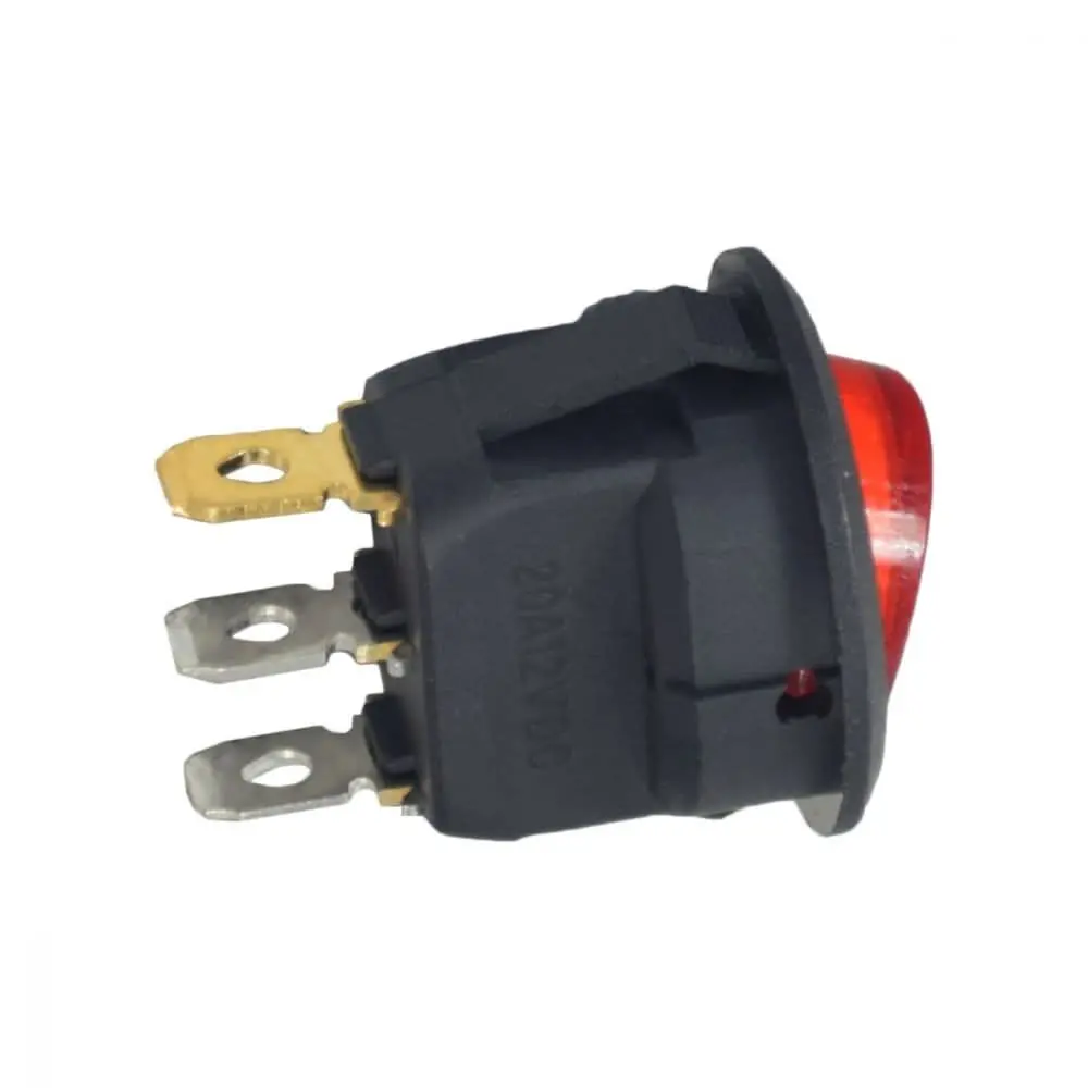 Round Red Illuminated On/Off Switch For The Kidzone 12V Bumper Car Ride On Toy 2