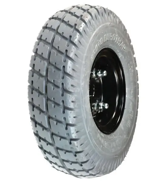 3.00-4 (10"X3", 260X85) Flat-Free Drive Wheel Assembly For The Jazzy Z11 (Whlasmb1609) 1