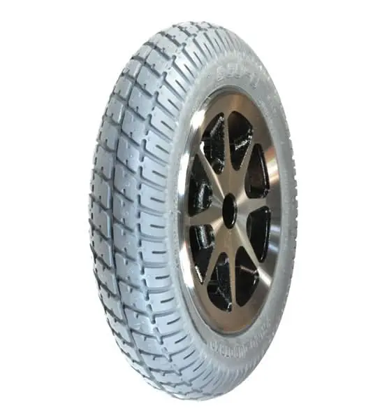 14"X3" (3.00-8) Flat-Free Drive Wheel Assembly For Jazzy 1101, Jazzy 1121, And Quantum Q1121 Power Chairs (Whlasmb1475) 1