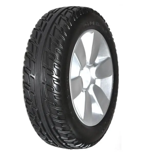 3.00-4 Flat-Free Drive Wheel Assembly With Black Tire For The Jazzy Air, Select, & Select 6 Power Chairs (Whlasmb2045) 1