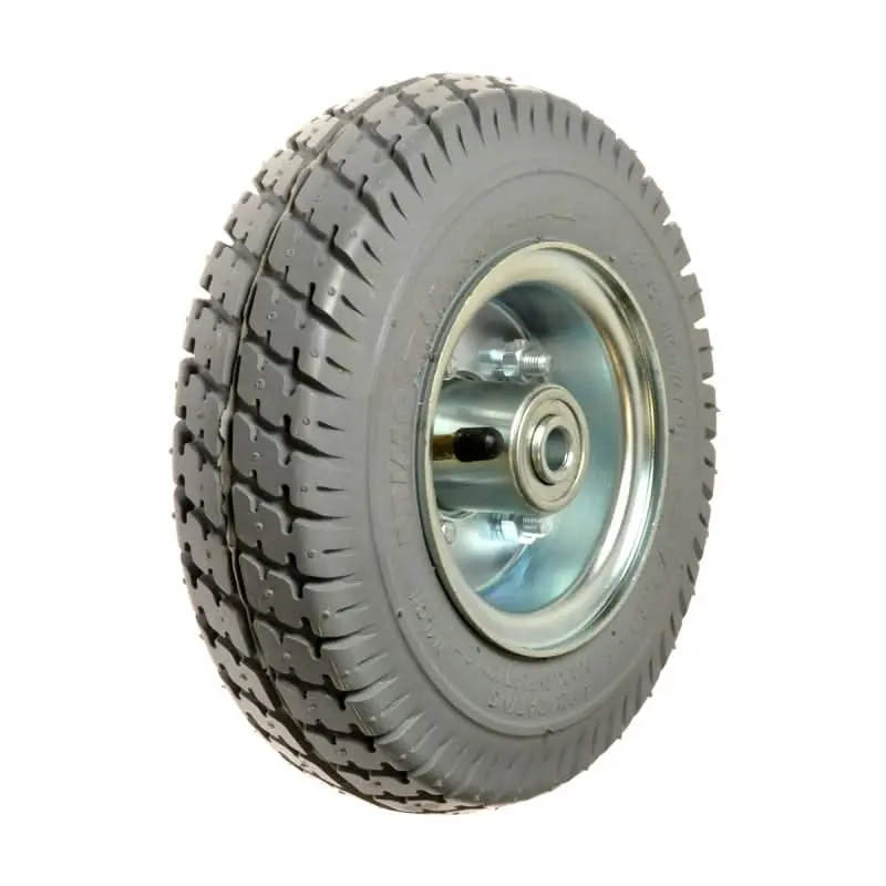 2.80/2.50-4 (9"X3") Flat Free Front Wheel Assembly For The Pacesaver Plus Iii (11737) 1