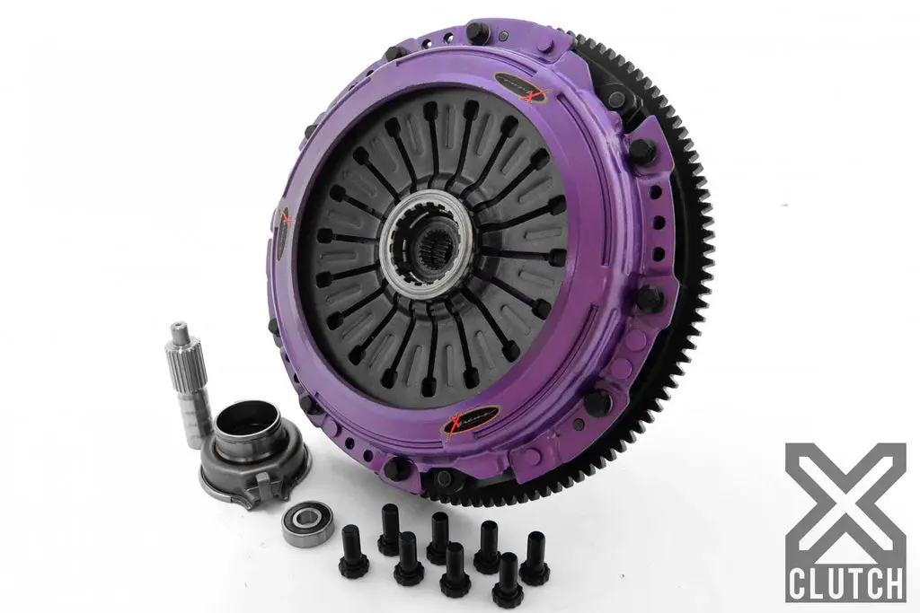Xclutch 9" Twin Solid Organic Clutch Kit Subaru Sti 2004-2020 1