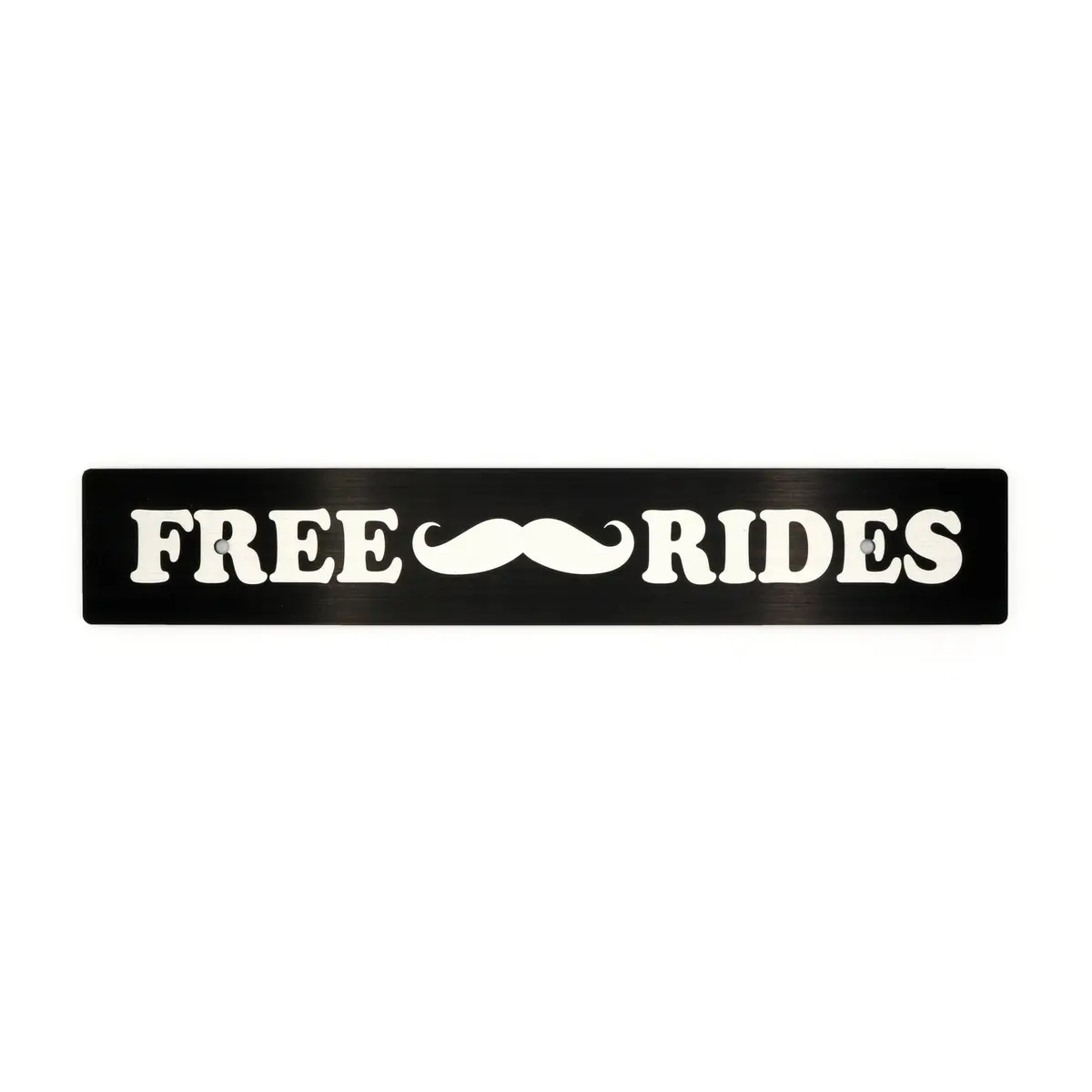 "Free Mustache Rides" Plate Delete 1