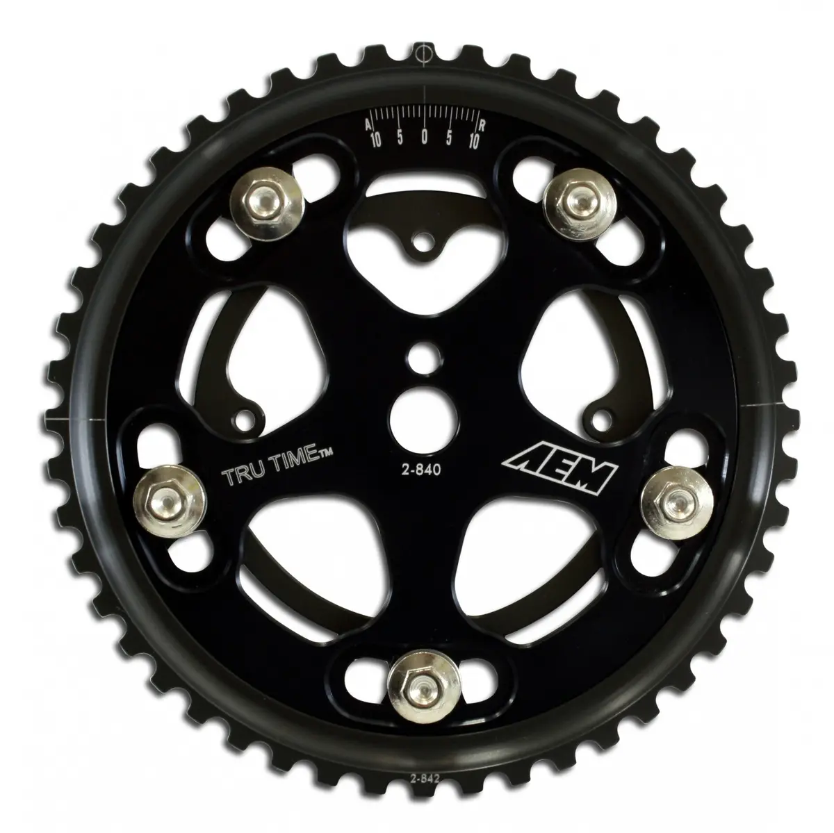 Aem Tru-Time Adjustable Cam Gear Black 5-Bolt Mitsubishi 4663T 1