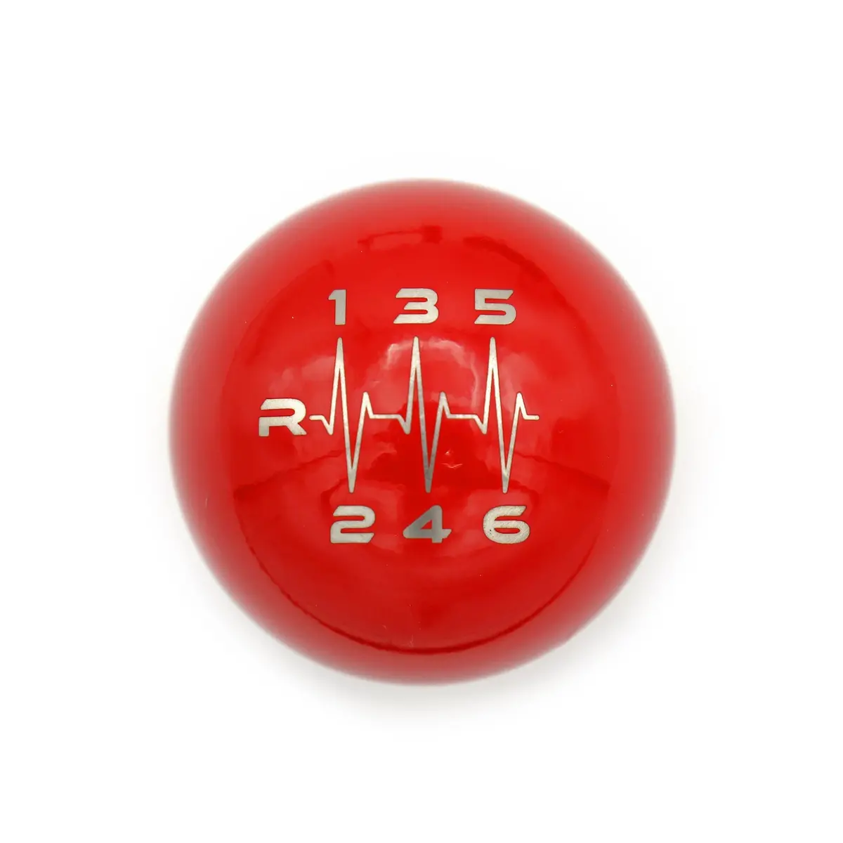 Gloss Red Weighted - 6 Speed Heartbeat Engraving - Audi/Vw Manual Fitment 3