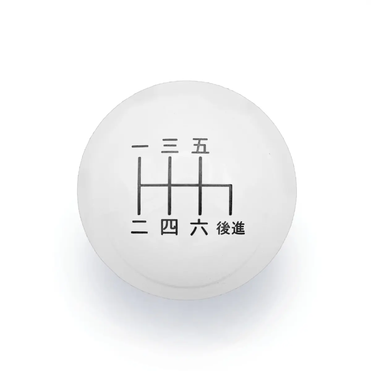Gloss White Weighted - 6 Speed Japanese Engraving - 6 Speed Sti Fitment 1
