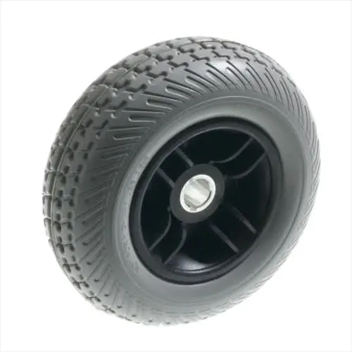 8"X2.50" Gray Flat-Free Rear Wheel Assembly With Black Rim For Go-Go & Pride Travel Mobility Scooters (Whlasmb1705) 1