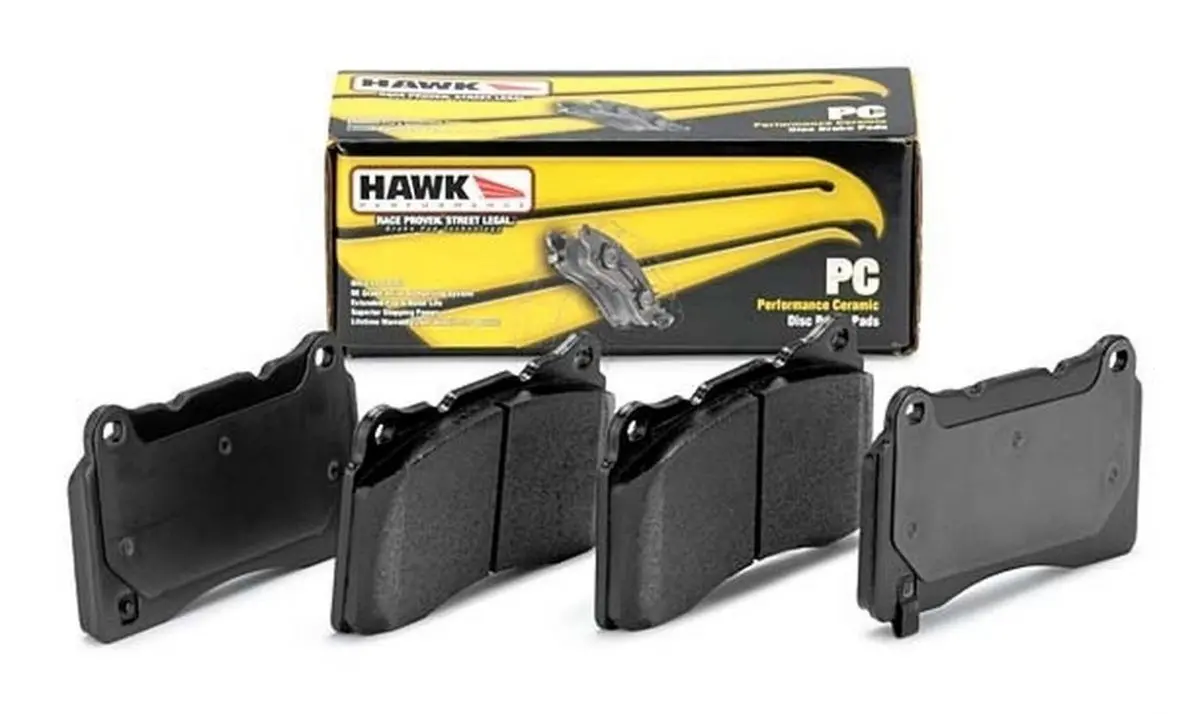 Hawk Ceramic Rear Brake Pads 2008-2021 Wrx Non Eyesight W/ Steel Caliper 1