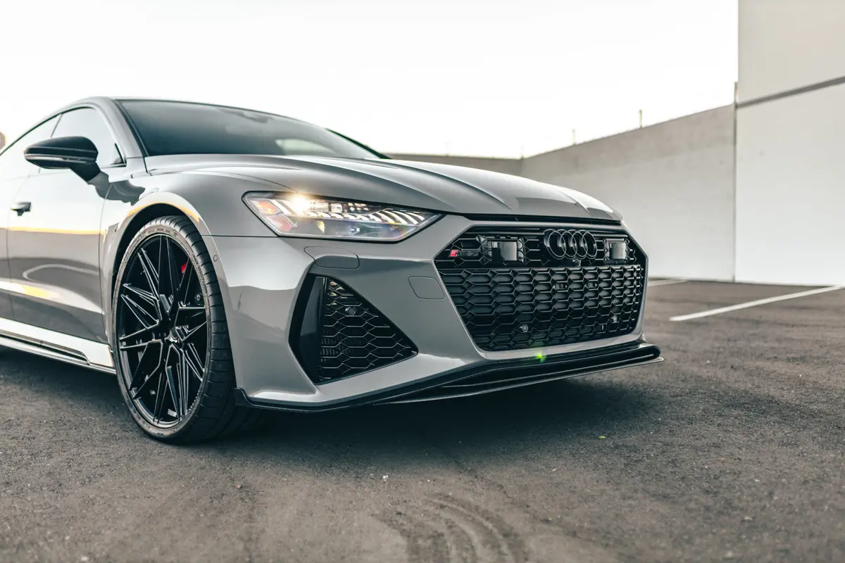 Vr Aero Carbon Fiber Front Lip Spoiler Audi Rs7 C8 1