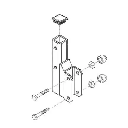 Hitch Lowering Tube Assembly With 4" Drop For Outlander Vehicle Lifts (Mec123022) 1