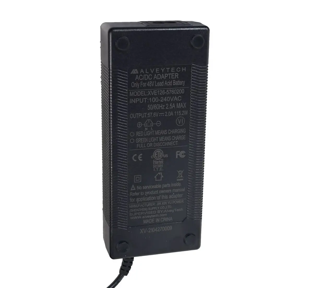 48 Volt 3-Pin Battery Charger For The Mototec Off Road 48V 1000W Go-Kart 2