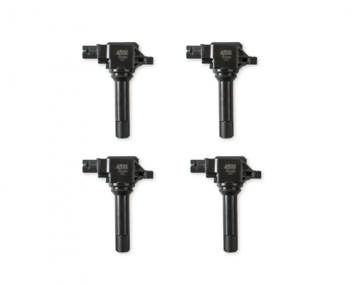 Accel Ignition Coils - 2015-2019 Subaru, Scion And Toyota 2.0L Boxer, Black, 4-Pack 1