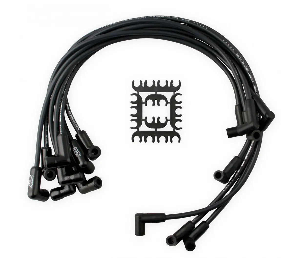 Accel Spark Plug Wire Set - Extreme 9000 Black Ceramic Boot - Chevy/Gmc V8 Hei 75-86 Over Valve Cover 1
