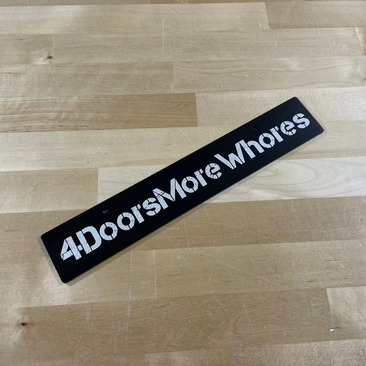 "4Doorsmorewhores" Plate Delete 1