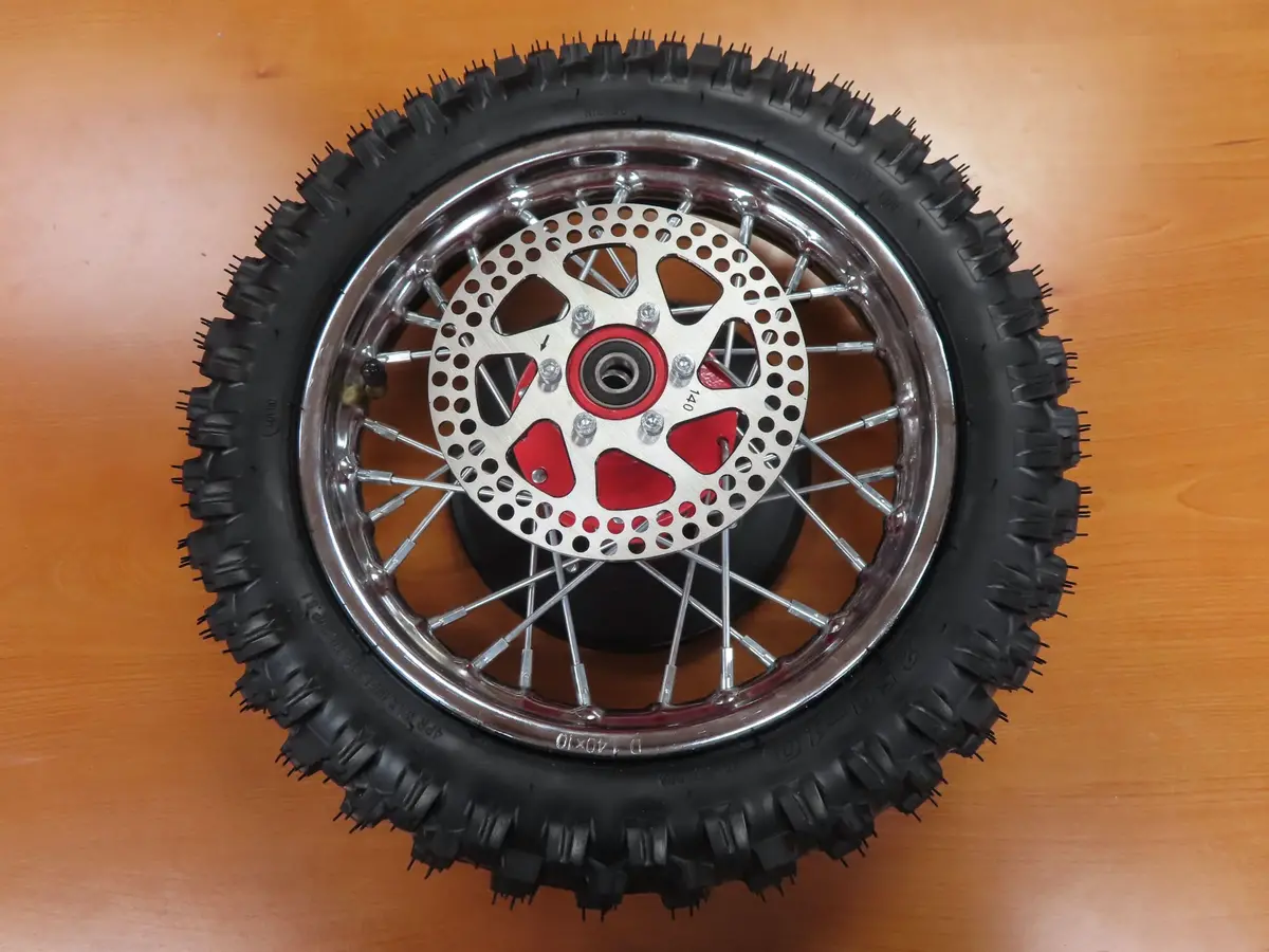 Red Rear Wheel Assembly For The Razor Sx500 Mcgrath Dirt Rocket (Missing Parts) 1